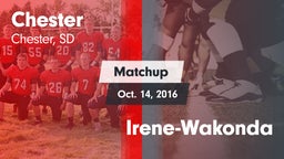 Matchup: Chester vs. Irene-Wakonda 2016