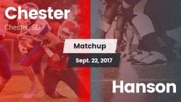 Matchup: Chester vs. Hanson  2017