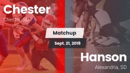 Matchup: Chester vs. Hanson  2018