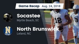 Recap: Socastee  vs. North Brunswick  2018