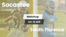 Matchup: Socastee  vs. South Florence  2018