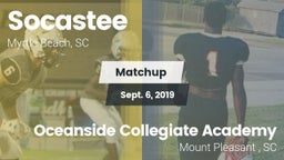 Matchup: Socastee  vs. Oceanside Collegiate Academy 2019
