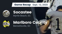 Recap: Socastee  vs. Marlboro County  2020