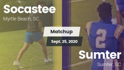 Matchup: Socastee  vs. Sumter  2020