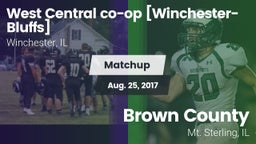 Matchup: West Central co-op [ vs. Brown County  2017