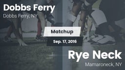 Matchup: Dobbs Ferry vs. Rye Neck  2016