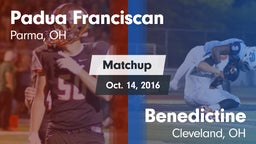 Matchup: Padua Franciscan vs. Benedictine  2016
