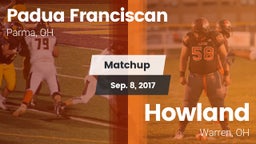 Matchup: Padua Franciscan vs. Howland  2017