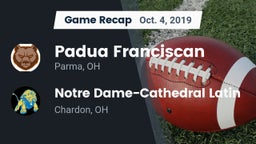 Recap: Padua Franciscan  vs. Notre Dame-Cathedral Latin  2019