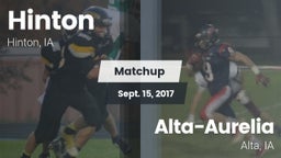 Matchup: Hinton vs. Alta-Aurelia  2017