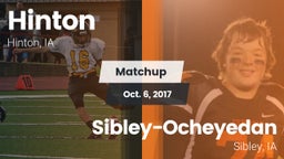 Matchup: Hinton vs. Sibley-Ocheyedan 2017