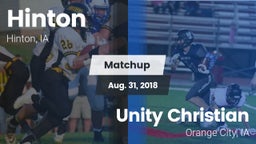 Matchup: Hinton vs. Unity Christian  2018