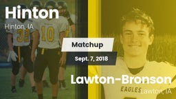 Matchup: Hinton vs. Lawton-Bronson  2018