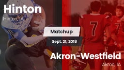Matchup: Hinton vs. Akron-Westfield  2018