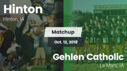 Matchup: Hinton vs. Gehlen Catholic  2018
