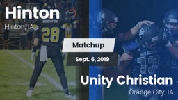 Matchup: Hinton vs. Unity Christian  2019