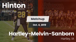 Matchup: Hinton vs. Hartley-Melvin-Sanborn  2019
