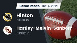 Recap: Hinton  vs. Hartley-Melvin-Sanborn  2019