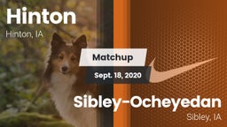 Matchup: Hinton vs. Sibley-Ocheyedan 2020