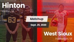 Matchup: Hinton vs. West Sioux  2020