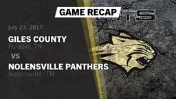Recap: Giles County  vs. Nolensville Panthers 2017