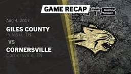 Recap: Giles County  vs. Cornersville  2017