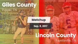 Matchup: Giles County vs. Lincoln County  2017