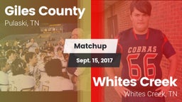 Matchup: Giles County vs. Whites Creek  2017