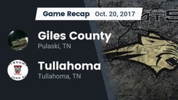 Recap: Giles County  vs. Tullahoma  2017