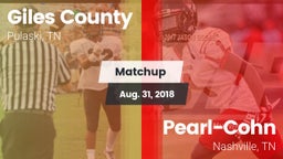 Matchup: Giles County vs. Pearl-Cohn  2018