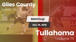 Matchup: Giles County vs. Tullahoma  2018