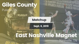 Matchup: Giles County vs. East Nashville Magnet 2019
