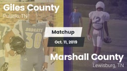 Matchup: Giles County vs. Marshall County  2019