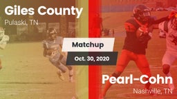 Matchup: Giles County vs. Pearl-Cohn  2020