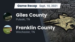 Recap: Giles County  vs. Franklin County  2021