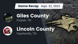 Recap: Giles County  vs. Lincoln County  2023