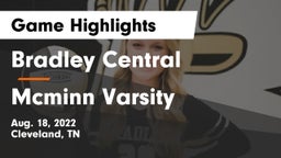 Bradley Central  vs Mcminn Varsity Game Highlights - Aug. 18, 2022
