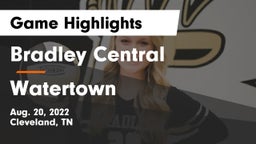 Bradley Central  vs Watertown Game Highlights - Aug. 20, 2022