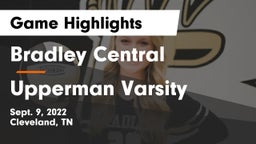 Bradley Central  vs Upperman Varsity Game Highlights - Sept. 9, 2022