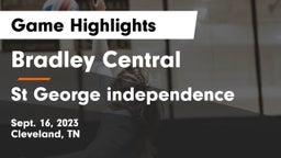 Bradley Central  vs St George independence Game Highlights - Sept. 16, 2023