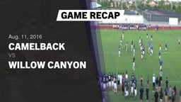 Recap: Camelback  vs. Willow Canyon  2016