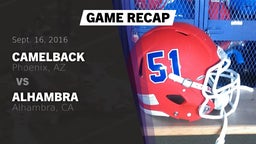 Recap: Camelback  vs. Alhambra  2016