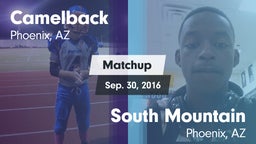 Matchup: Camelback vs. South Mountain  2016