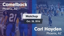 Matchup: Camelback vs. Carl Hayden  2016