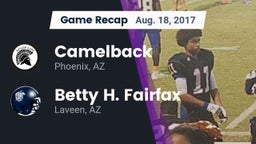 Recap: Camelback  vs. Betty H. Fairfax 2017