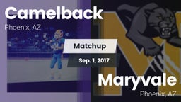 Matchup: Camelback vs. Maryvale  2017