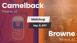 Matchup: Camelback vs. Browne  2017