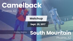 Matchup: Camelback vs. South Mountain  2017