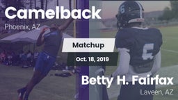 Matchup: Camelback vs. Betty H. Fairfax 2019