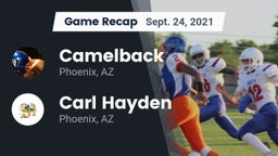 Recap: Camelback  vs. Carl Hayden  2021